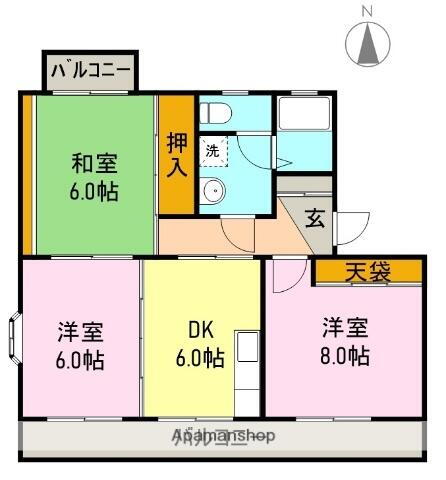 静岡県富士市松富町 柚木駅 3DK マンション 賃貸物件詳細
