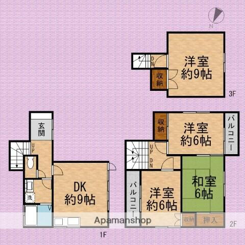 中宗岡１丁目戸建（榎本宅） 4DK 賃貸物件詳細