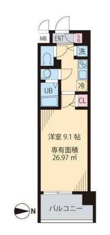 東京都墨田区東駒形３丁目 本所吾妻橋駅 1K マンション 賃貸物件詳細