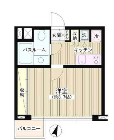東京都渋谷区広尾５丁目 広尾駅 1K マンション 賃貸物件詳細