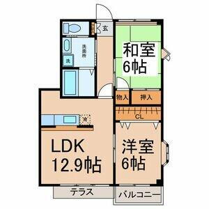 愛知県岡崎市井田町字西田 賃貸アパート