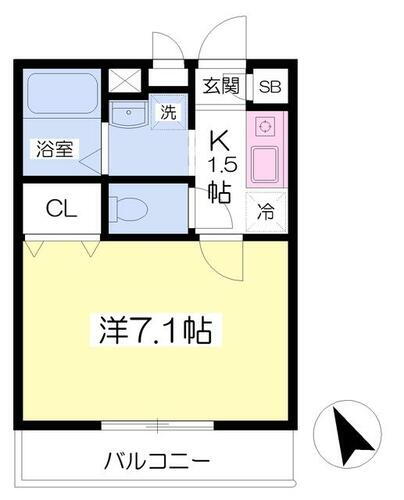 神奈川県川崎市多摩区生田４丁目 生田駅 1K アパート 賃貸物件詳細