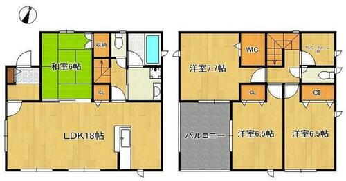 福岡県中間市長津１丁目 賃貸一戸建て