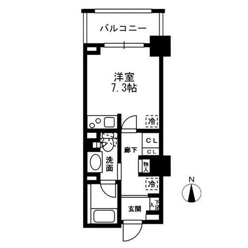 レジディア中落合Ｂ棟 3階 ワンルーム 賃貸物件詳細