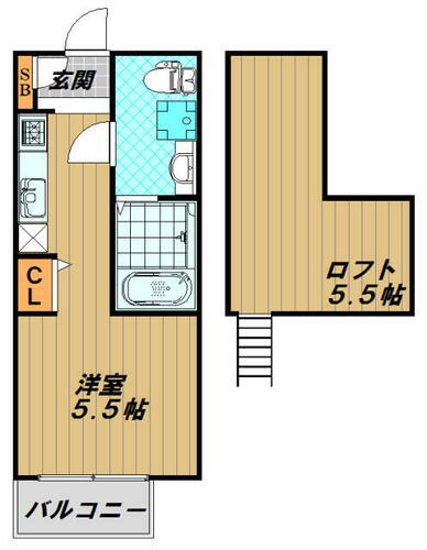 兵庫県神戸市須磨区大池町５丁目 鷹取駅 1K アパート 賃貸物件詳細