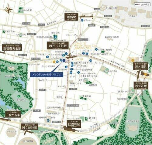 プラウドフラット四谷三丁目 四谷三丁目駅 1DK 賃貸(賃貸マンション・アパート)