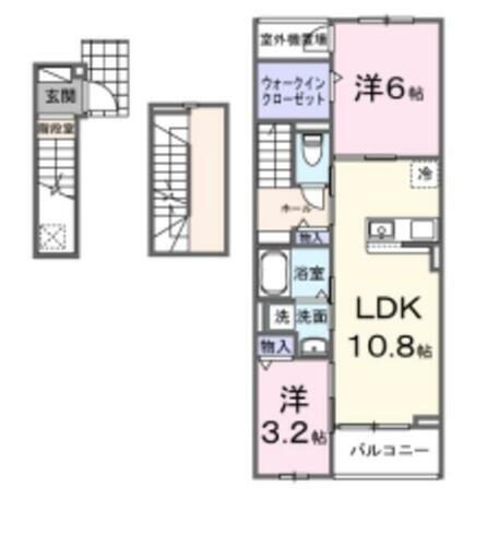カーサ・プリート 3階 2LDK 賃貸物件詳細