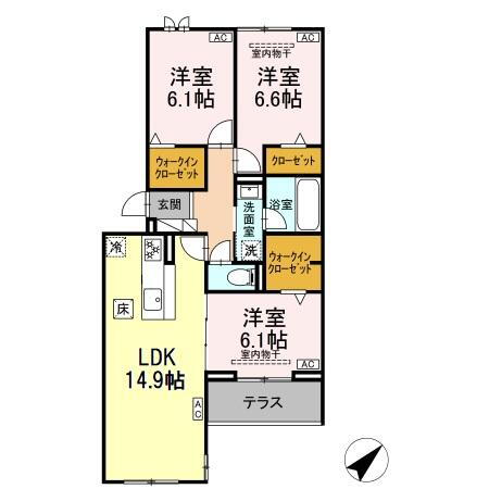 静岡県静岡市駿河区谷田 賃貸アパート