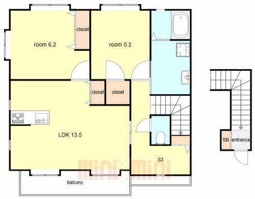 兵庫県神戸市東灘区北青木４丁目 賃貸アパート