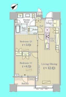 東京都品川区上大崎３丁目 目黒駅 2LDK マンション 賃貸物件詳細