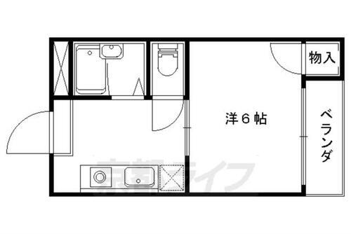 京都府京都市山科区椥辻中在家町 椥辻駅 1K マンション 賃貸物件詳細