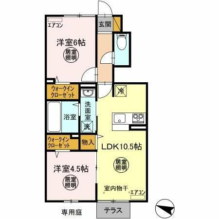 茨城県水戸市石川２丁目 赤塚駅 2LDK アパート 賃貸物件詳細