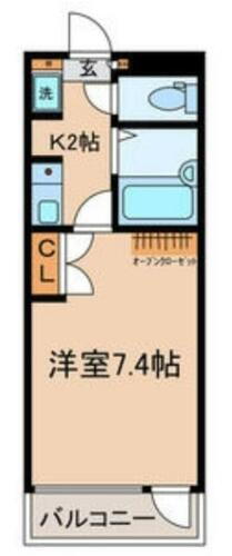 東京都葛飾区奥戸９丁目 小岩駅 1K マンション 賃貸物件詳細