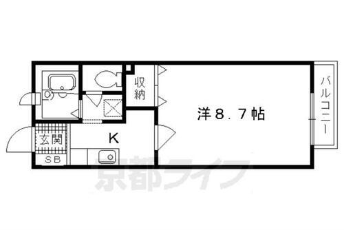 京都府京都市下京区七条御所ノ内南町 西大路駅 1K アパート 賃貸物件詳細