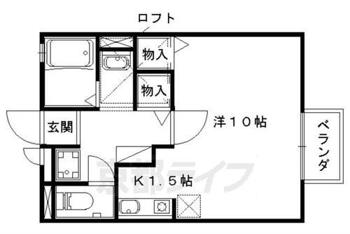 京都府京都市山科区竹鼻木ノ本町 山科駅 ワンルーム アパート 賃貸物件詳細