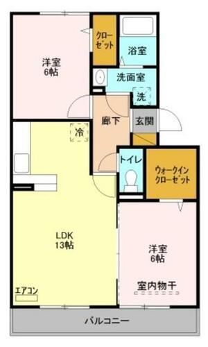 リバーパーク蒲生　Ｂ棟 2階 2LDK 賃貸物件詳細