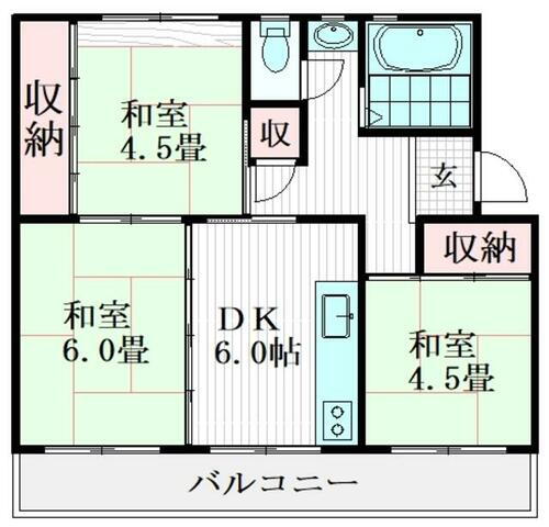 千葉県船橋市芝山３丁目 飯山満駅 2LDK マンション 賃貸物件詳細