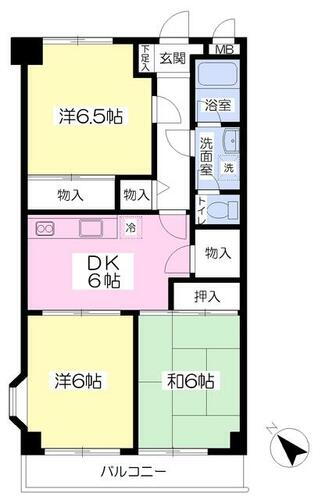 埼玉県所沢市小手指町１丁目 小手指駅 3DK マンション 賃貸物件詳細