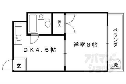 京都府京都市右京区西院上花田町 西院駅 1DK マンション 賃貸物件詳細