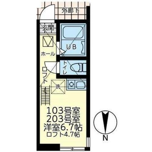 神奈川県横浜市神奈川区白幡東町 賃貸アパート