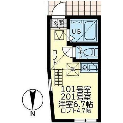神奈川県横浜市神奈川区白幡東町 賃貸アパート