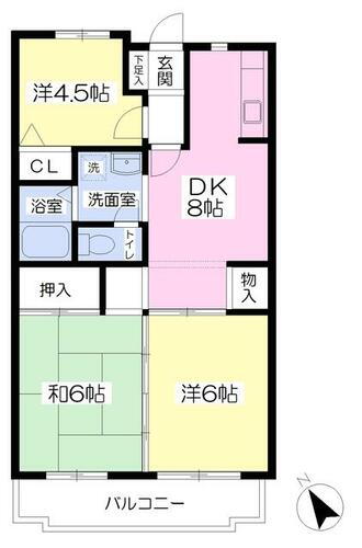 ＥＭＩＮＥＮＣＥ 1階 3DK 賃貸物件詳細