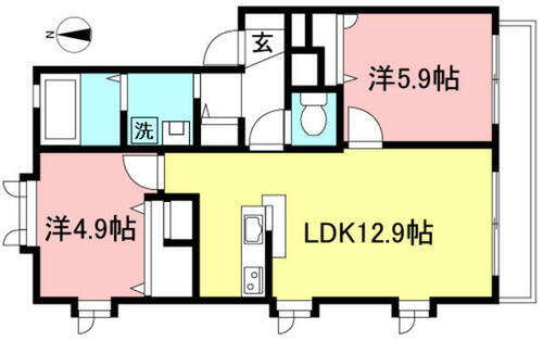 東京都杉並区成田西３丁目 浜田山駅 2LDK アパート 賃貸物件詳細