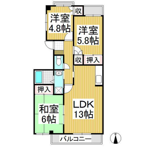 パークアイランド　Ｗ 2階 3LDK 賃貸物件詳細