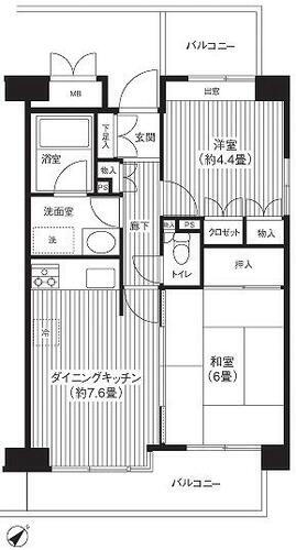 東京都品川区小山５丁目 西小山駅 2DK マンション 賃貸物件詳細