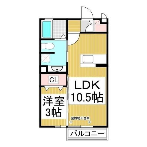 長野県長野市稲里町下氷鉋 長野駅 1LDK アパート 賃貸物件詳細