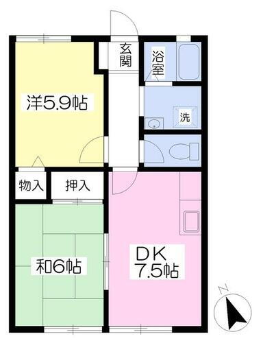 神奈川県横浜市泉区和泉中央南５丁目 いずみ中央駅 2DK アパート 賃貸物件詳細