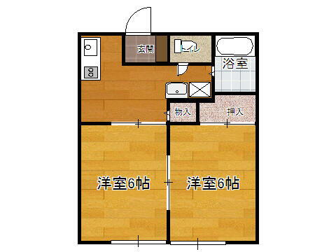 群馬県邑楽郡大泉町西小泉３丁目 西小泉駅 2DK アパート 賃貸物件詳細