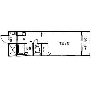 メゾンゆみ 5階 1K 賃貸物件詳細