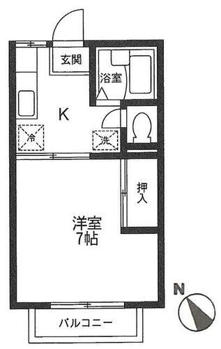 神奈川県茅ヶ崎市浜竹４丁目 辻堂駅 1K アパート 賃貸物件詳細