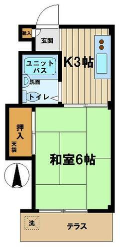 東京都杉並区永福３丁目 永福町駅 1K アパート 賃貸物件詳細
