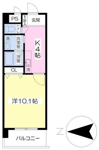 フォルテ姫原 4階 1K 賃貸物件詳細