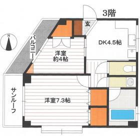 東京都港区高輪３丁目 築36年1ヶ月 3階建