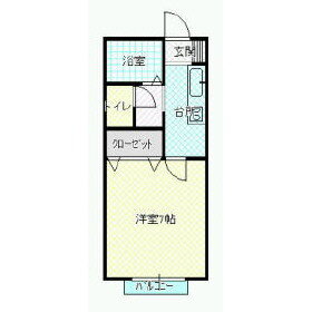岩手県北上市黒沢尻３丁目 1K アパート 賃貸物件詳細