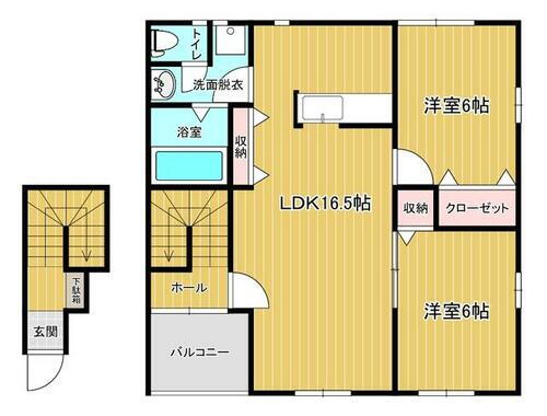 栃木県宇都宮市西一の沢町 東武宇都宮駅 2LDK アパート 賃貸物件詳細