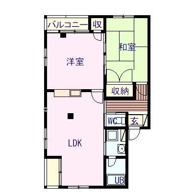 ハイエスハイツ 2階 2LDK 賃貸物件詳細