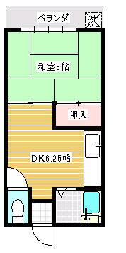 青柳荘 2階 1DK 賃貸物件詳細