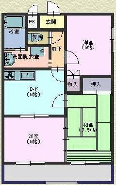 ソレアード 3階 3DK 賃貸物件詳細