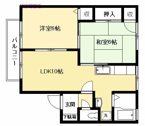 福岡県北九州市八幡西区鷹の巣１丁目 穴生駅 2LDK アパート 賃貸物件詳細