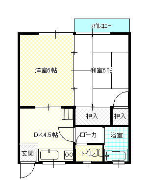 宮城県仙台市宮城野区安養寺１丁目 旭ヶ丘駅 2K アパート 賃貸物件詳細