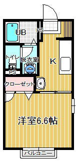 群馬県前橋市朝日町１丁目 城東駅 1K アパート 賃貸物件詳細