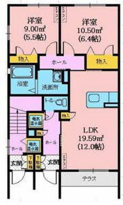岩手県北上市諏訪町２丁目 賃貸アパート