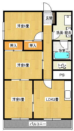 山梨県甲府市富士見１丁目 甲府駅 3DK マンション 賃貸物件詳細