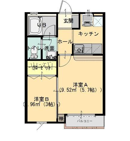 群馬県館林市堀工町 茂林寺前駅 1LK アパート 賃貸物件詳細