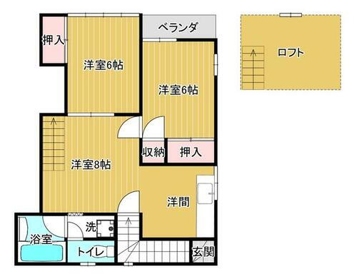 長崎県諫早市福田町 東諫早駅 2LDK アパート 賃貸物件詳細