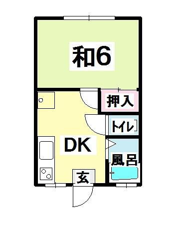 千葉県君津市中野２丁目 君津駅 1DK アパート 賃貸物件詳細